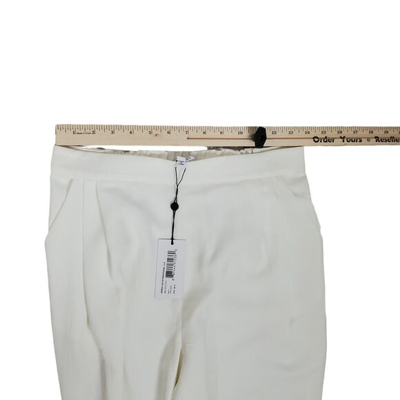 Derek Lam 10 Crosby Womens Pull On Crepe Pants Size 4 Cream Pleat Pockets Dress - Picture 15 of 16